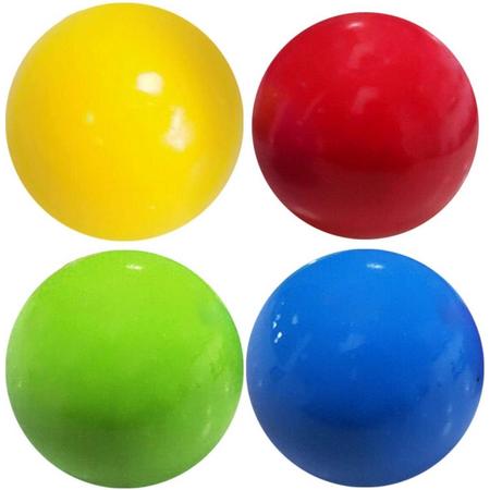 Premium Kwaliteit Sticky Balls Fidget / Klevende Ballen / Plafondballen | Tik Tok Trend | Sticky Wall Balls | Anti Stress Ballen - 4 Stuks